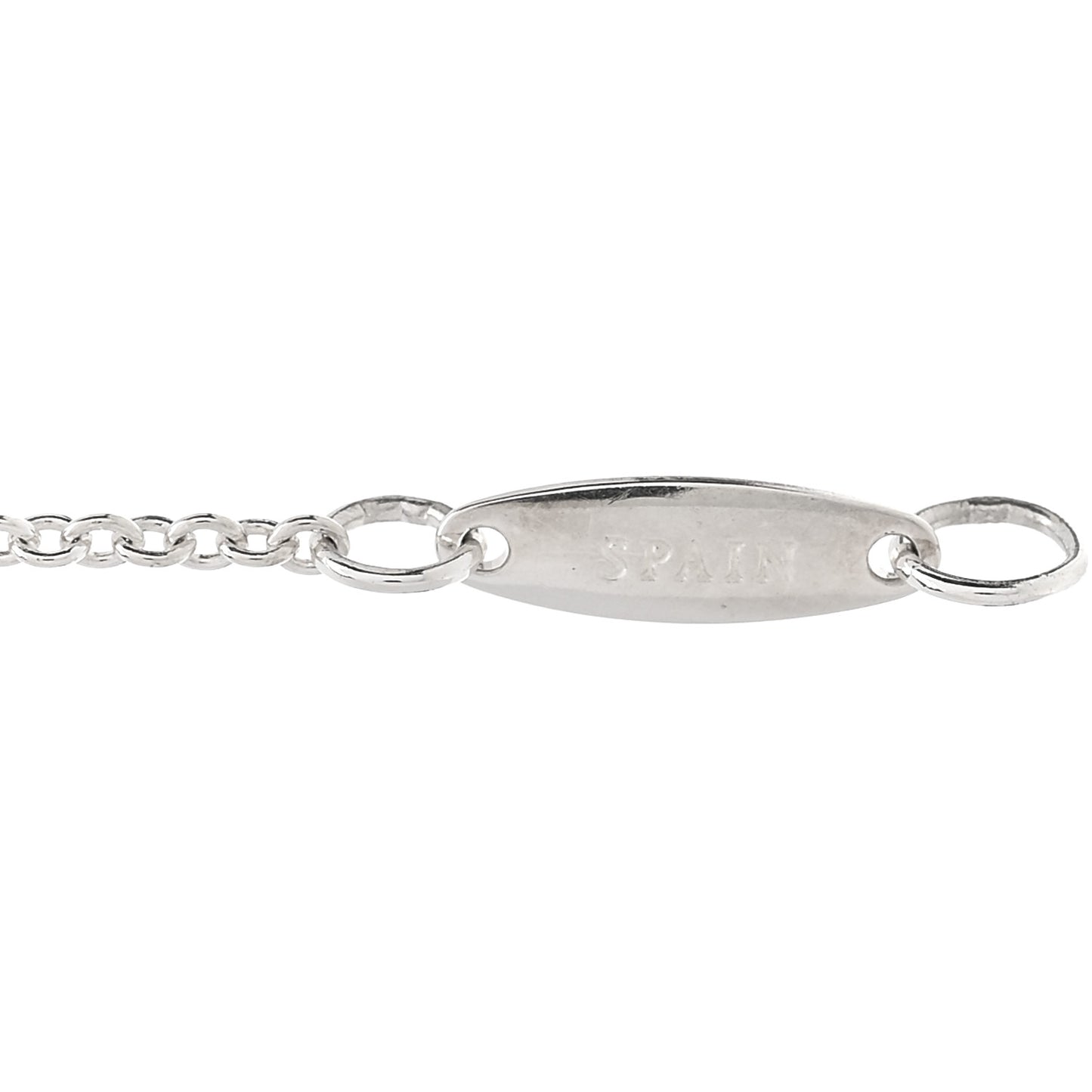 Sterling Silver Pink Pearl Elsa Peretti Open Heart Bracelet
