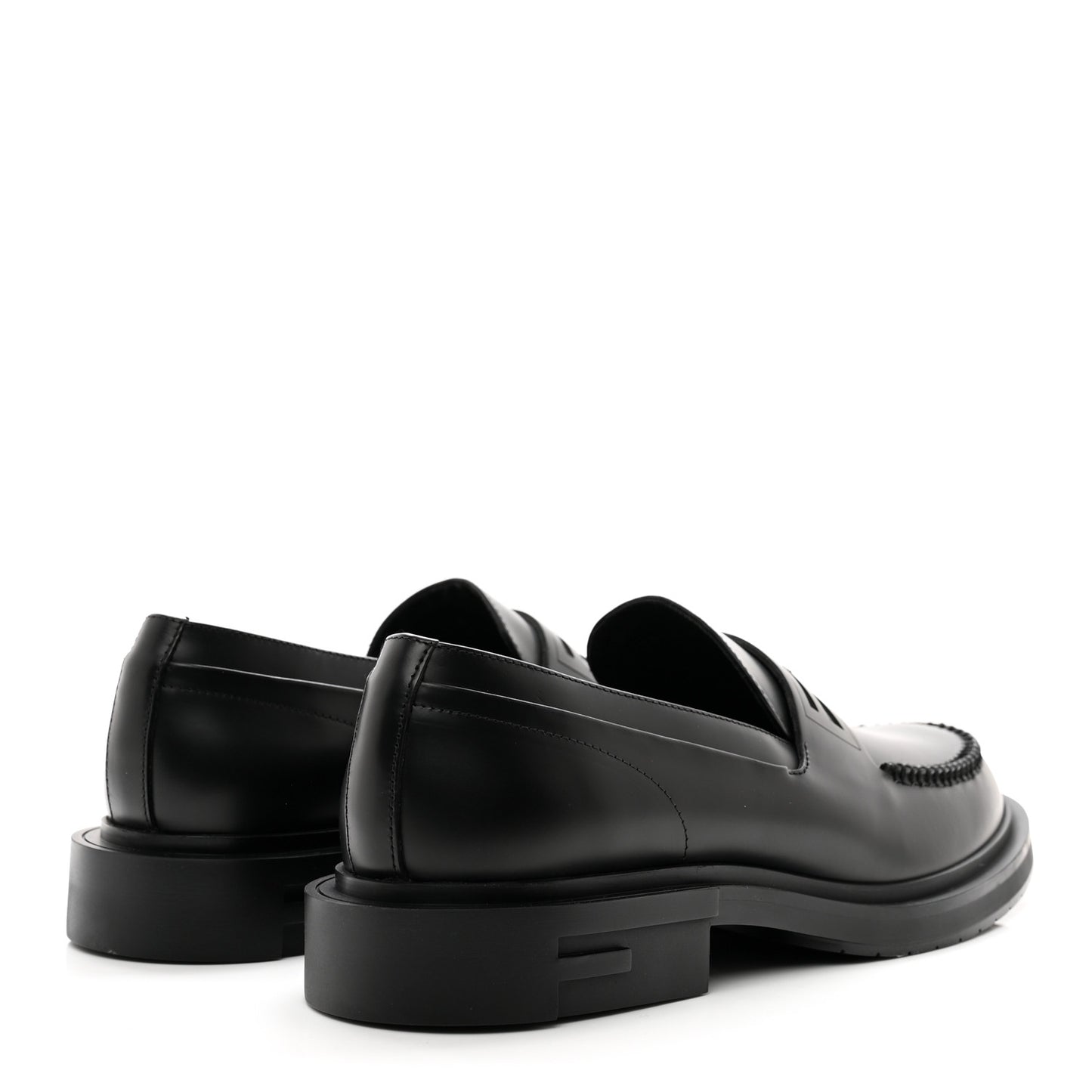 Vitello Abrasivato Mens Frame Loafers 8 Black