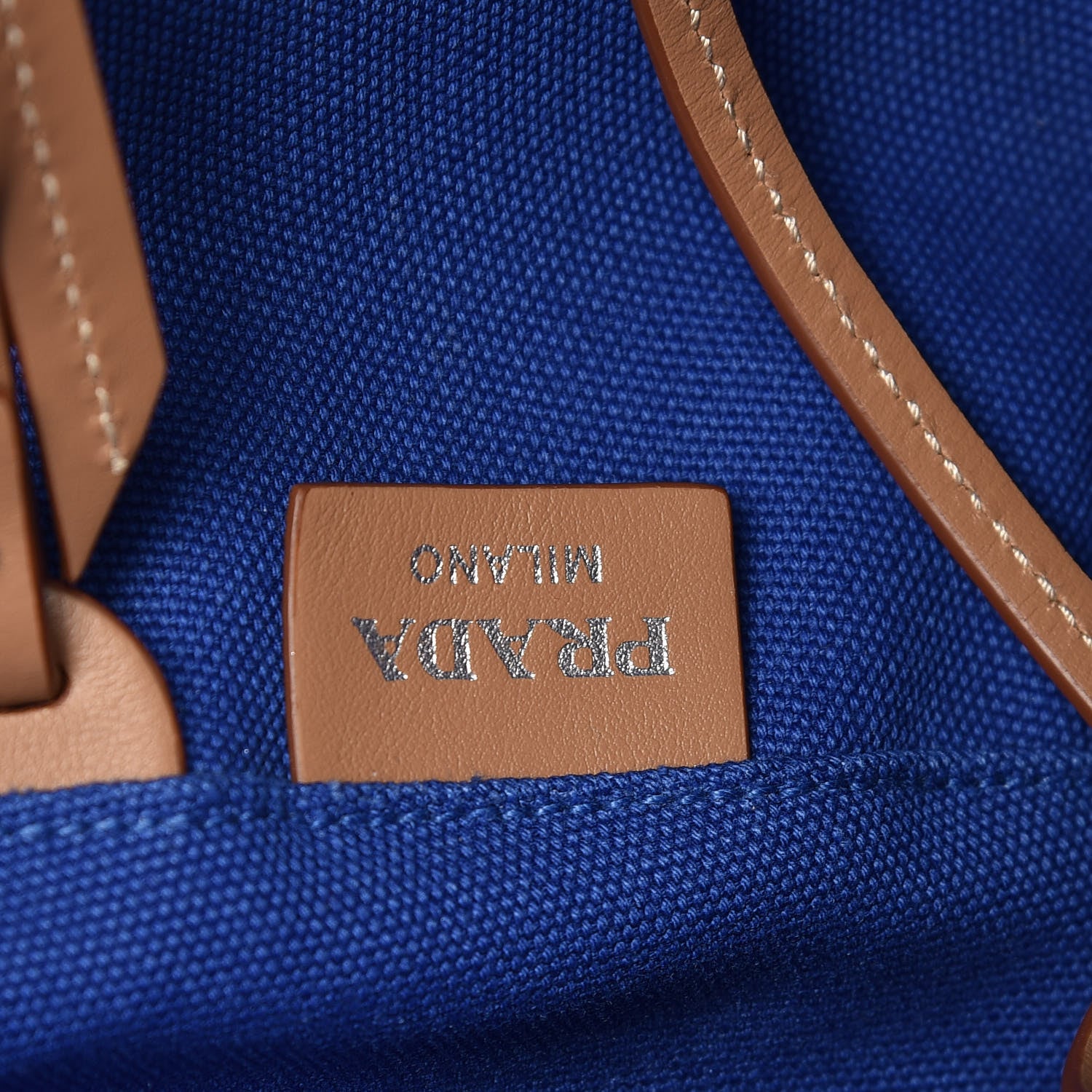 Prada Canapa Small Shopping Tote Cobalto 6 of 14