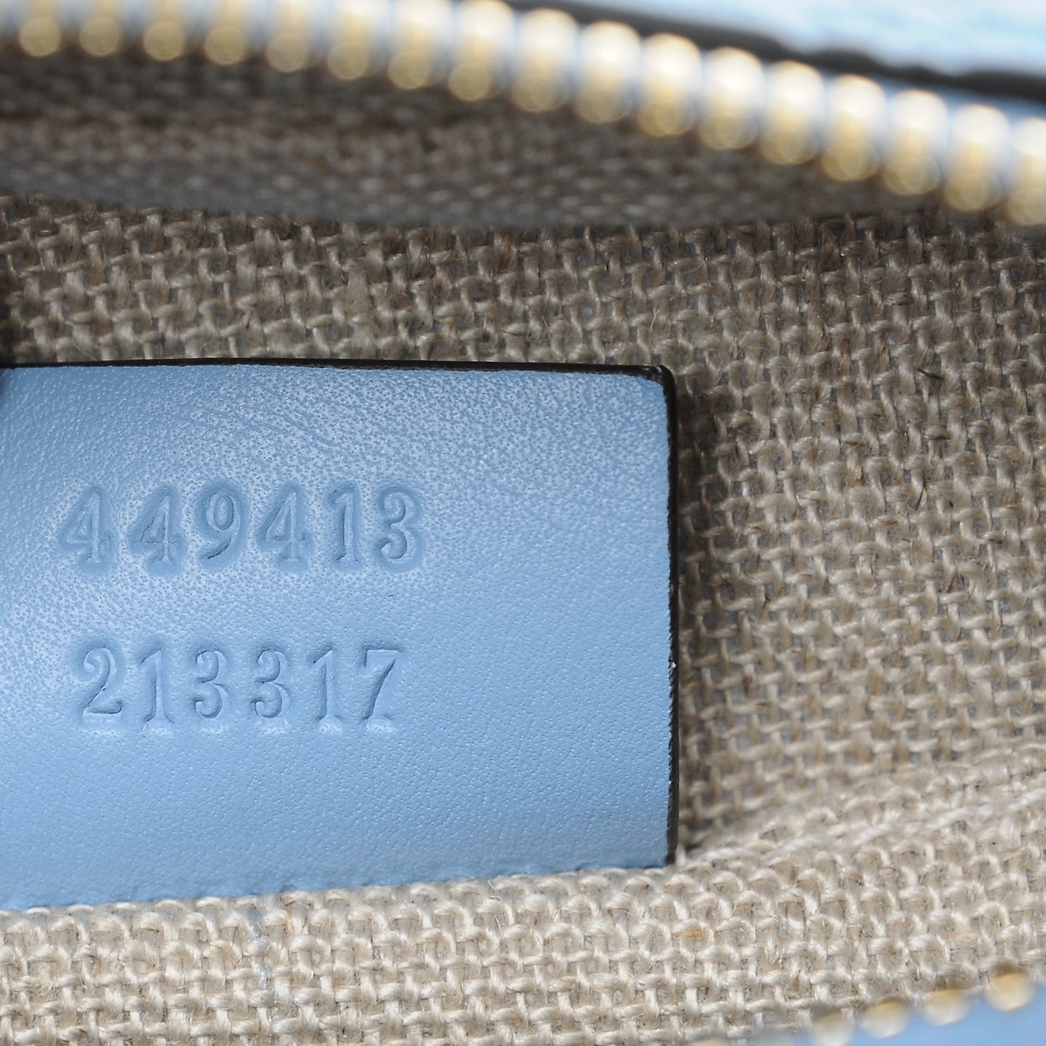 Gucci Microguccissima Mini Bree Messenger Bag Mineral Blue 7 of 7