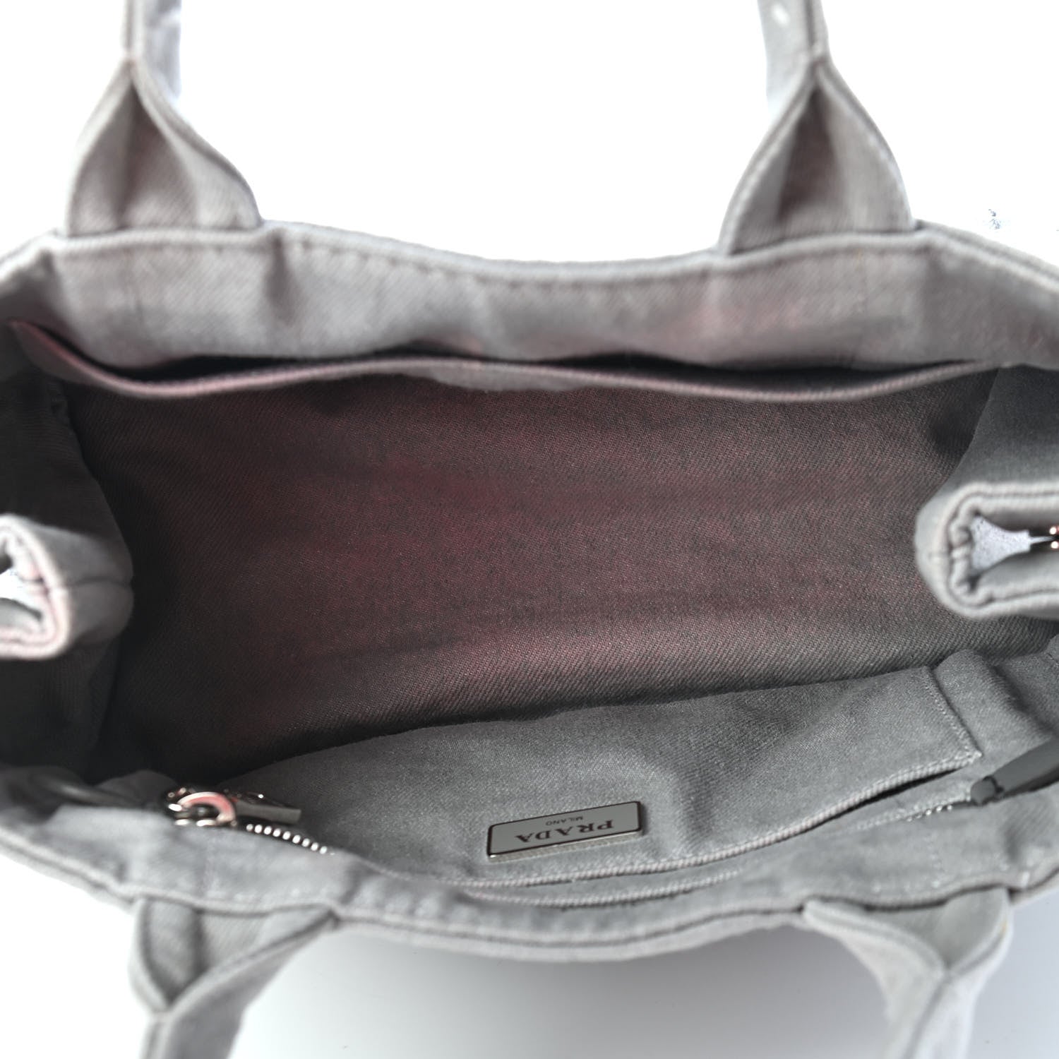 Prada Canapa Small Logo Tote Granito 5 of 11