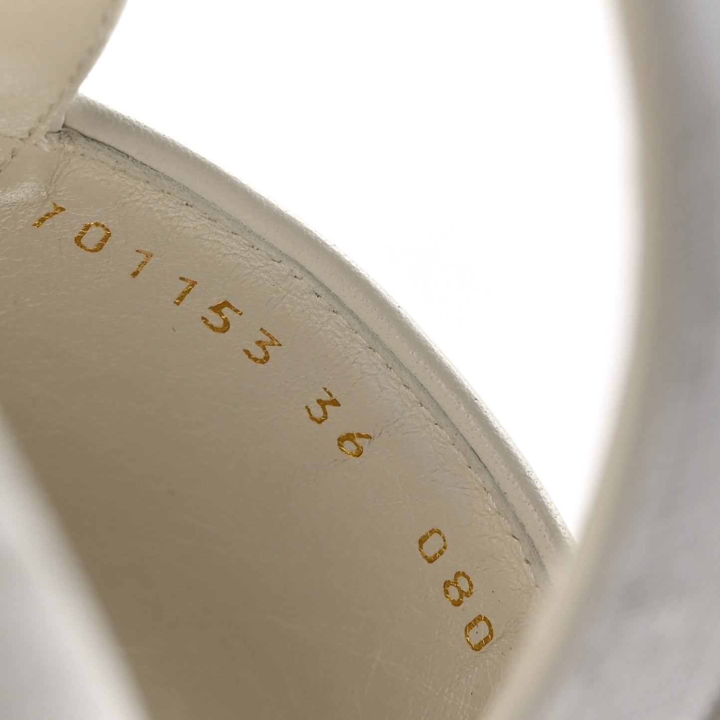 GG Supreme Monogram Granada Kid Angelina Platform 35mm Slingback Sandals 36 White Mystic White