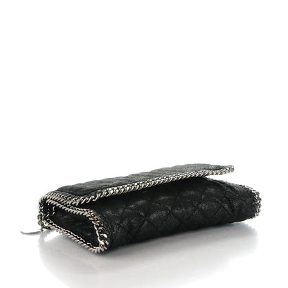 Stella McCartney Shaggy Deer Quilted Falabella Clutch Black 4 of 9