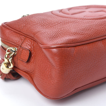 Gucci Pebbled Calfskin Small Soho Bowler Tabasco Red 4 of 9