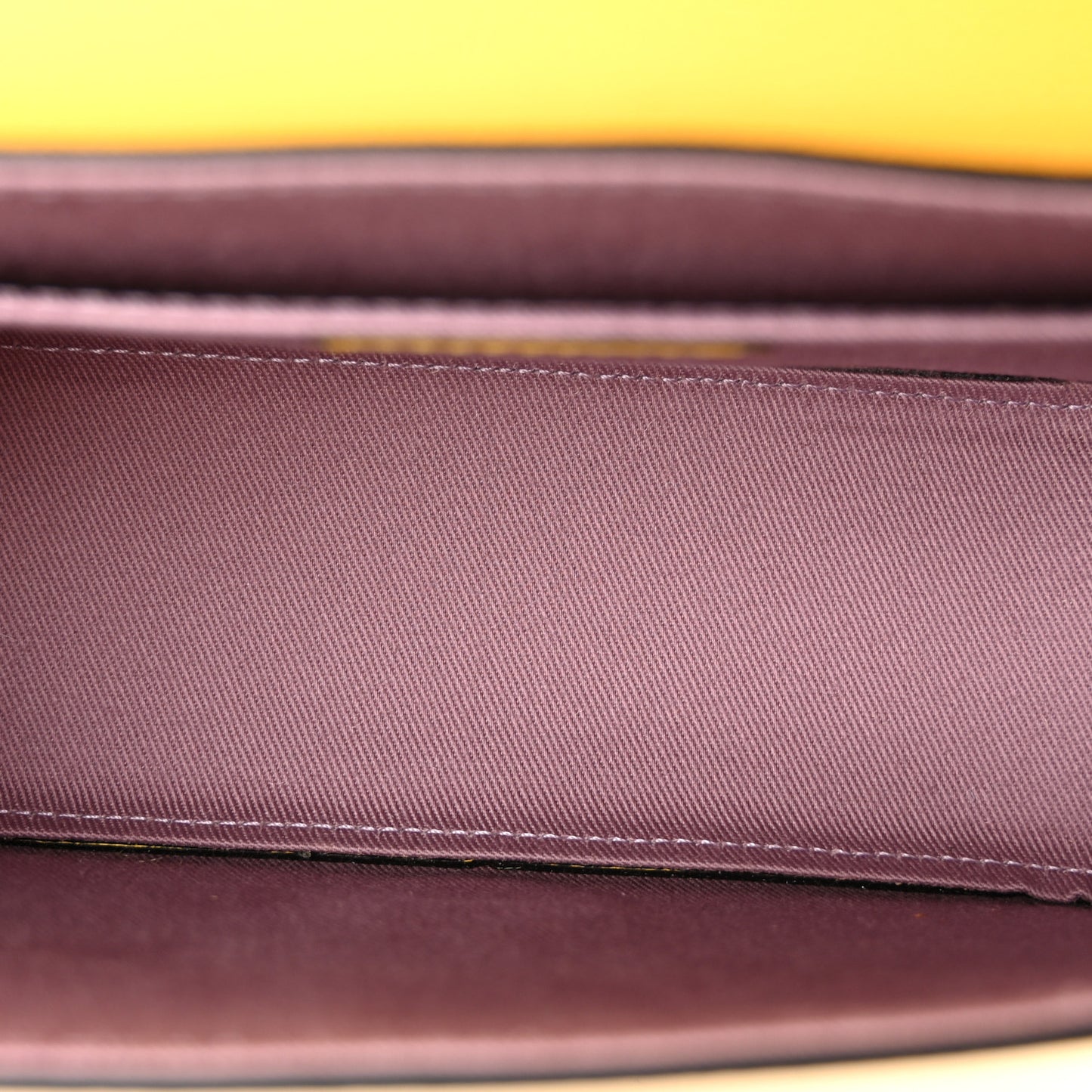 Grained Calfskin La Medusa Flap Shoulder Bag Yellow