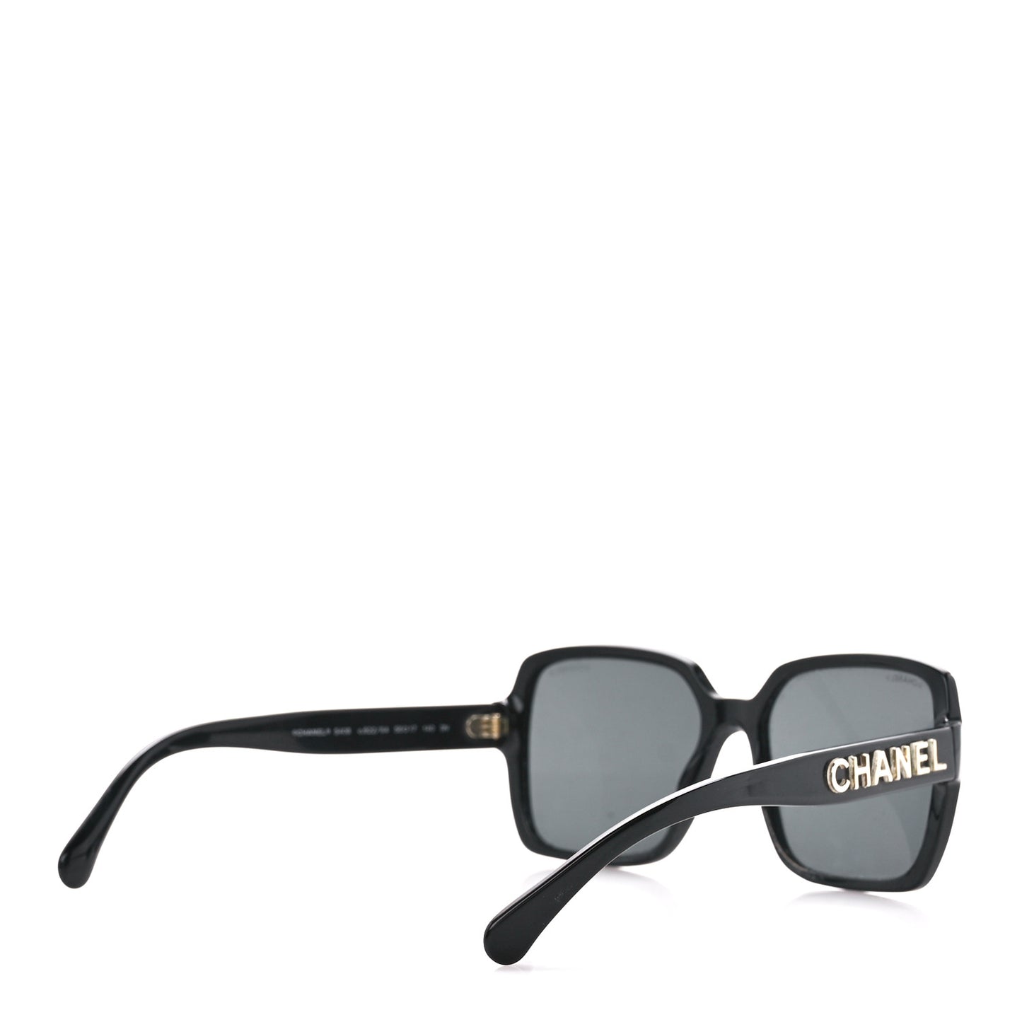 Acetate Polarized Square Sunglasses 5408 Black