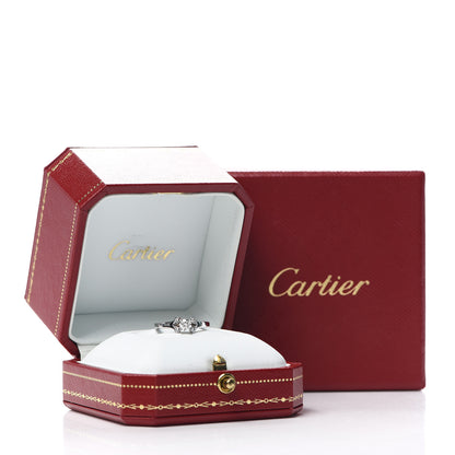 Cartier Platinum Diamond .24ct Ballerine Solitaire Engagement Ring 49 4.75 6 of 6
