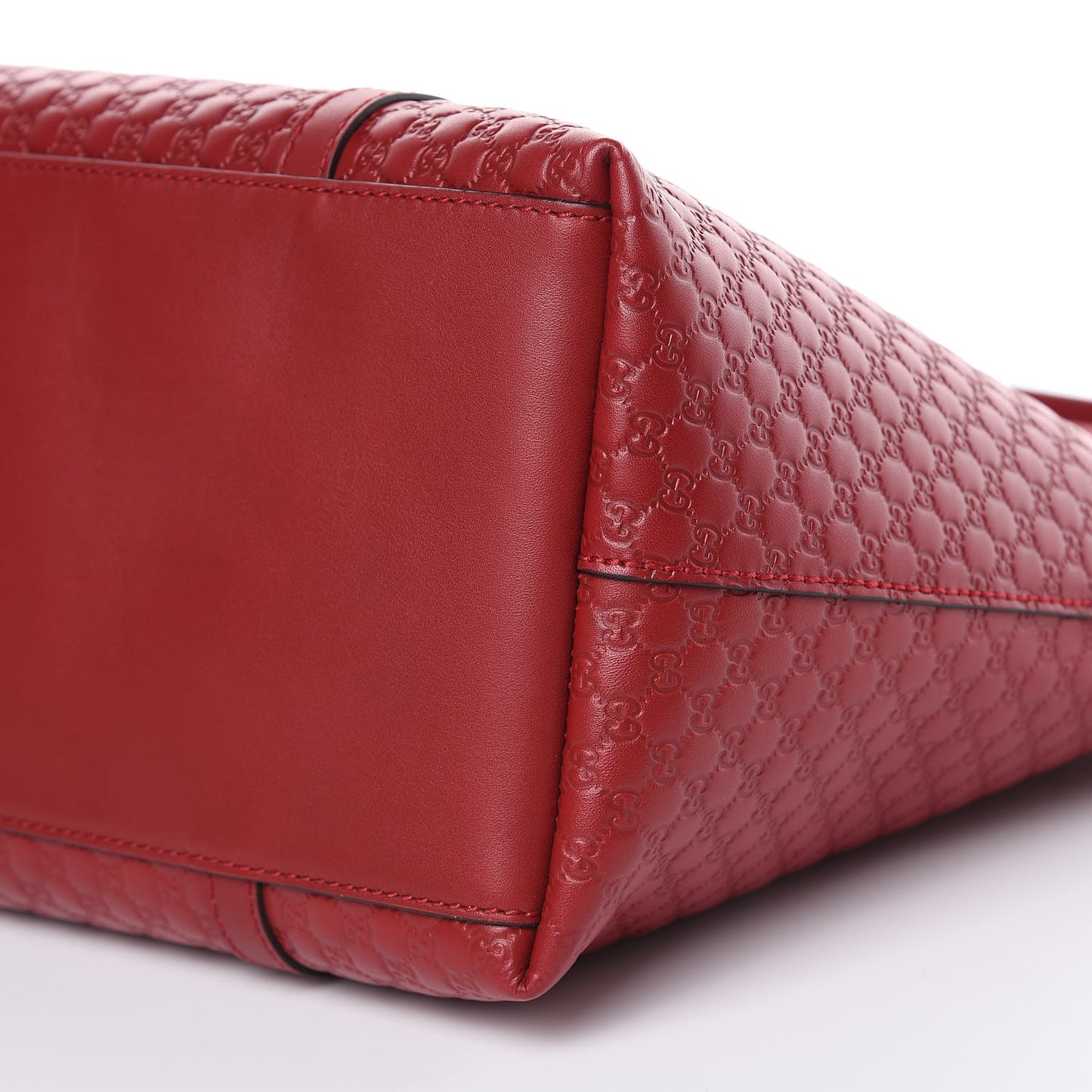 Soft Microguccissima Dome Satchel Red