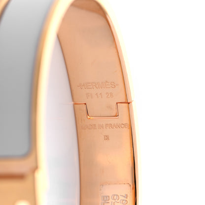 Hermes Enamel Narrow Clic Clac H Bracelet GM White 4 of 4