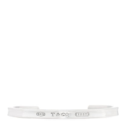 Tiffany Sterling Silver Narrow 1837 Cuff Bracelet 1 of 3