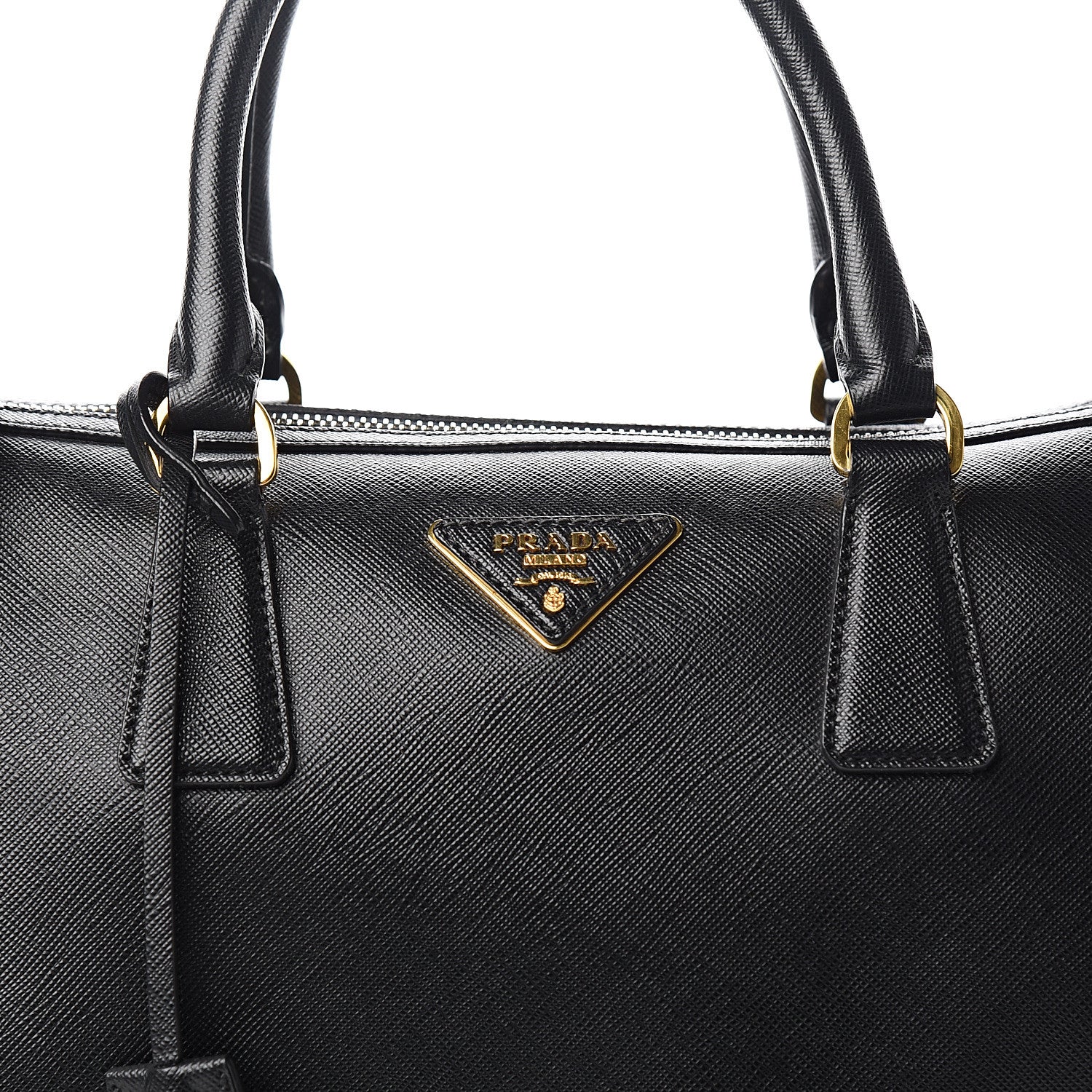 Prada Saffiano Lux Bowler Black 10 of 10
