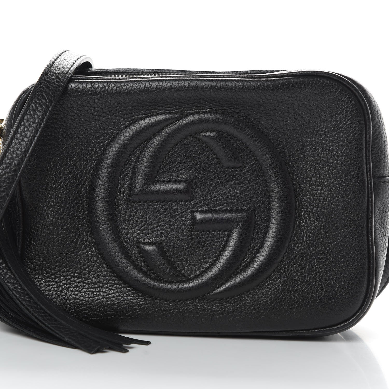 Gucci Pebbled Calfskin Small Soho Disco Bag Black 8 of 13