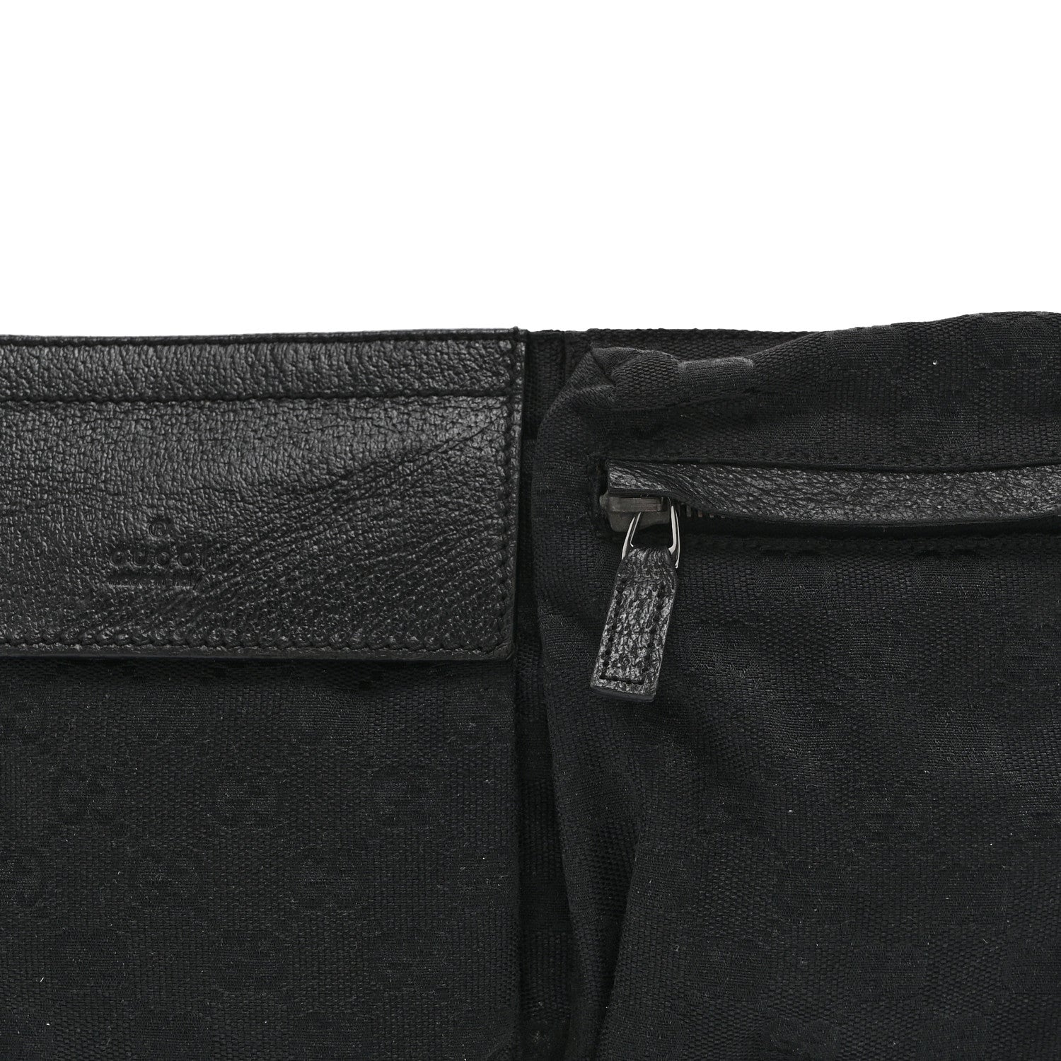 Gucci GG Monogram Double Pocket Belt Bag Black 8 of 10