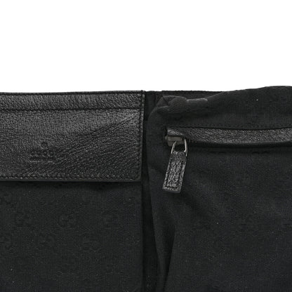 Gucci GG Monogram Double Pocket Belt Bag Black 8 of 10