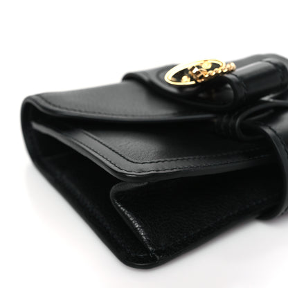 Chloe Shiny Goatskin Calfskin Mini Aby Chain Shoulder Bag Black 8 of 9