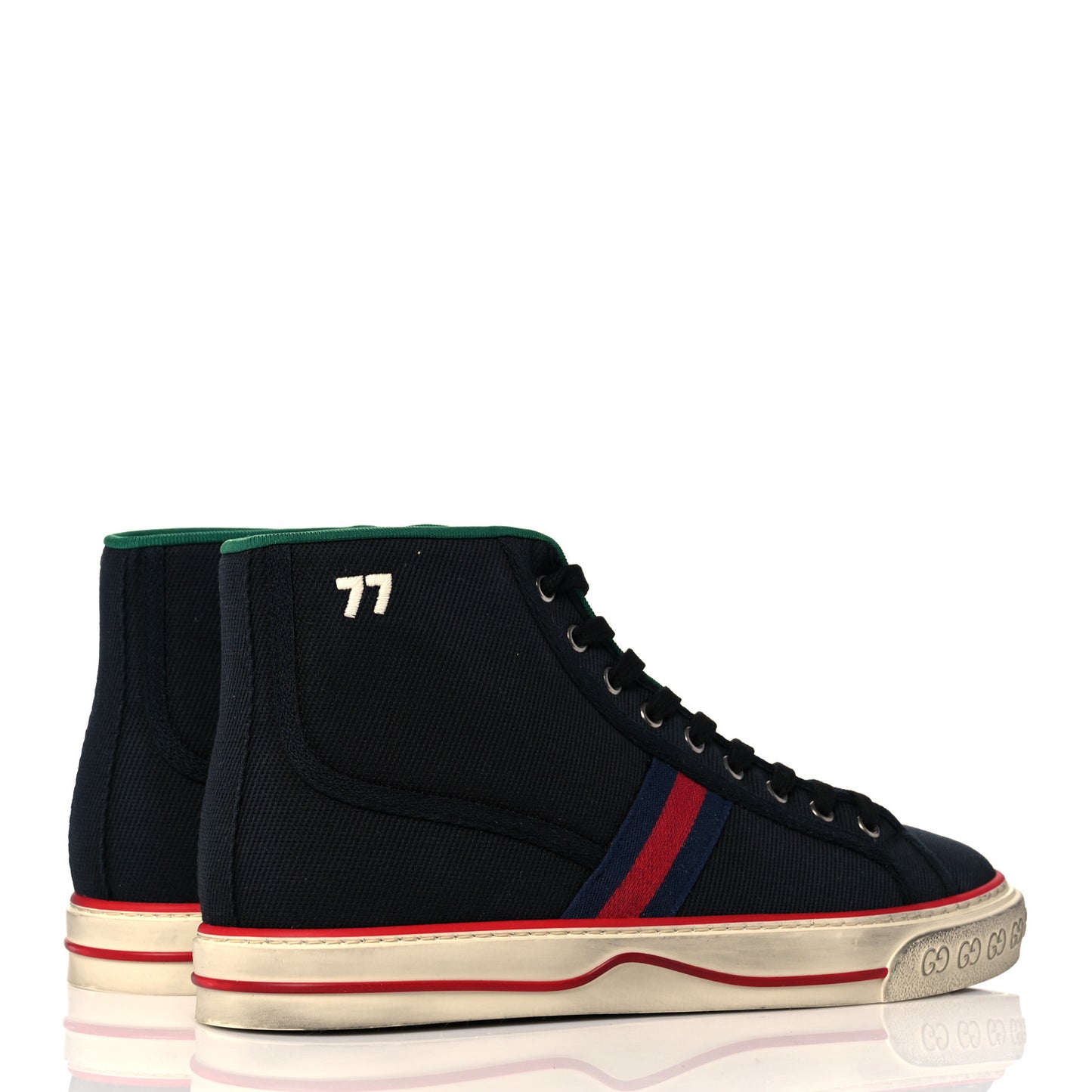Canvas Web Mens 1977 Tennis High Top Sneakers 10 Black