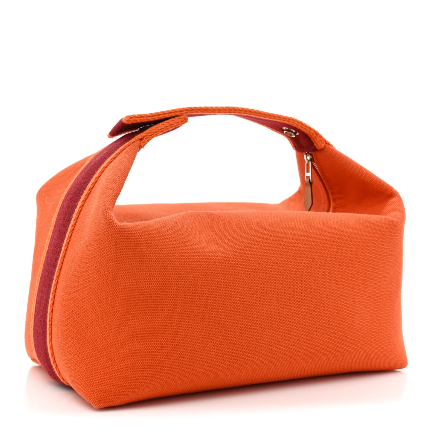 Canvas Large Bride-A-Brac Pouch Orange Feu Burgundy