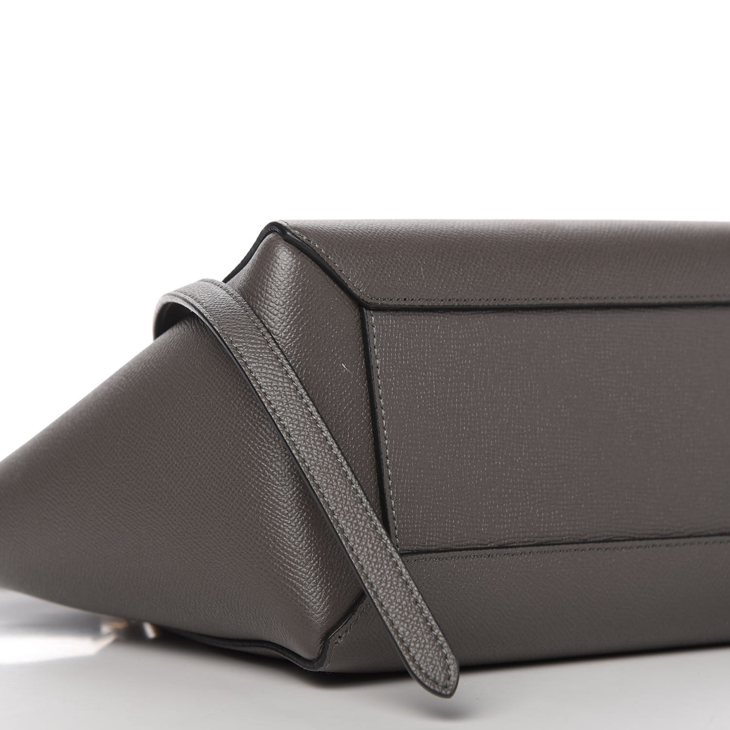 Baby Grained Calfskin Micro Belt Bag Grey