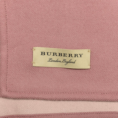 Burberry Wool Solid To Check Charlotte Cape Scarf Pink 2 of 3