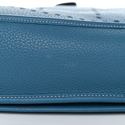 Hermes Taurillon Clemence Evelyne III GM Blue Jean 11 of 15