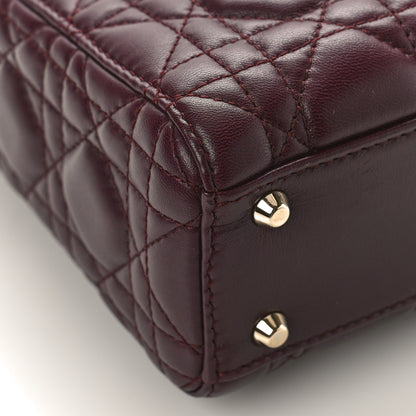 Christian Dior Lambskin Cannage Mini Lady Dior Plum 7 of 8