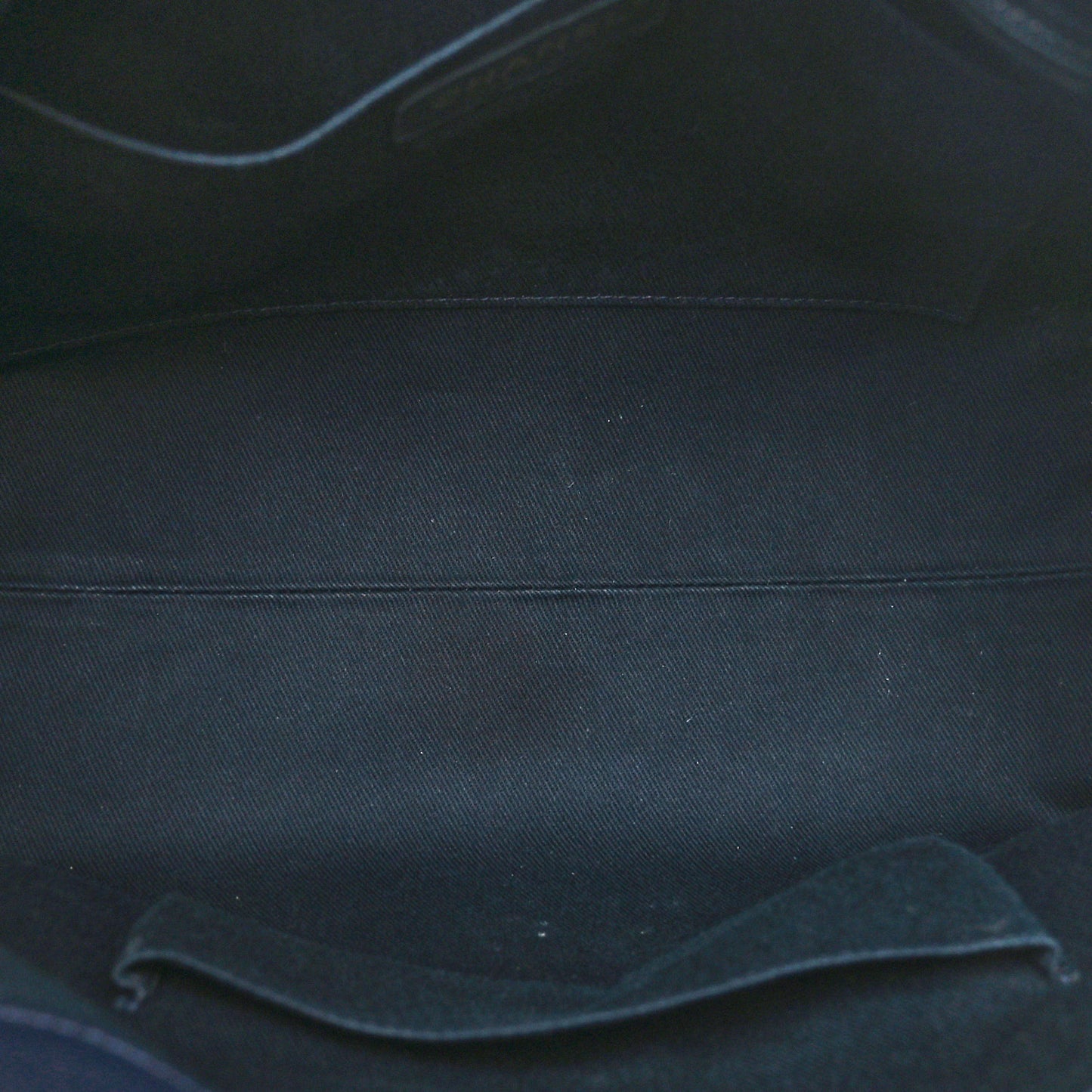Crumpled Grained Calfskin Zip and Carry Shopping Tote Dark Navy