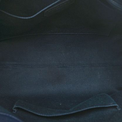 Chanel Crumpled Grained Calfskin Zip and Carry Shopping Tote Dark Navy 5 of 10