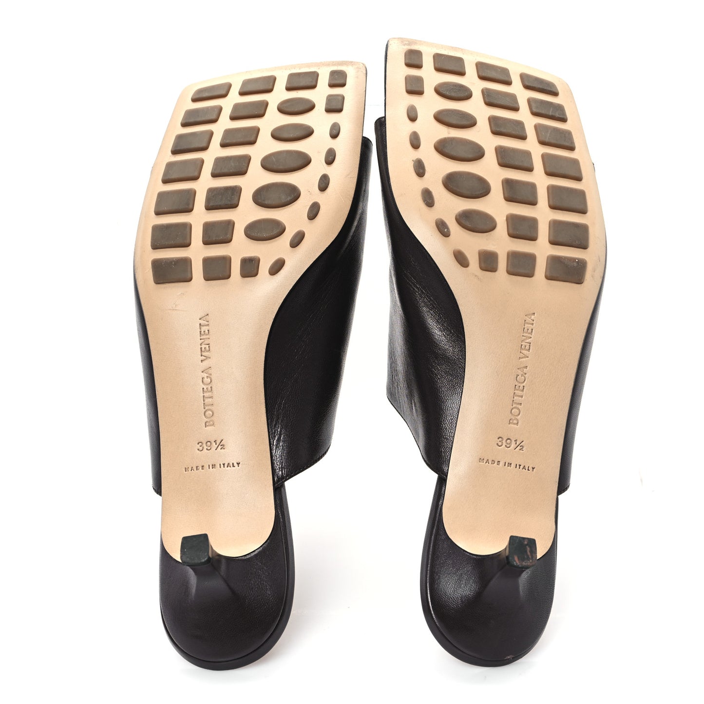 Lambskin Stretch Mule 40mm Sandals  39.5 Brown