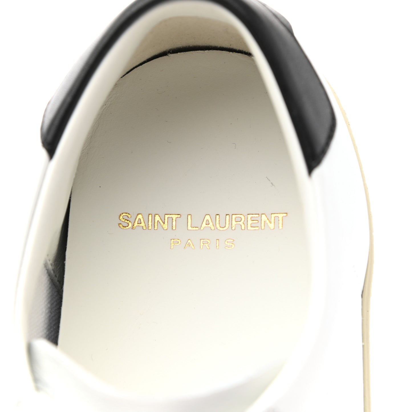 Calfskin Embroidered Court Classic Sneakers 38 White Black