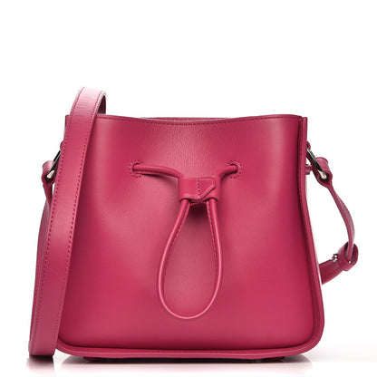 3.1 Phillip Lim 3.1 Smooth Calfskin Mini Soleil Bucket Bag Bougainvillea 1 of 8