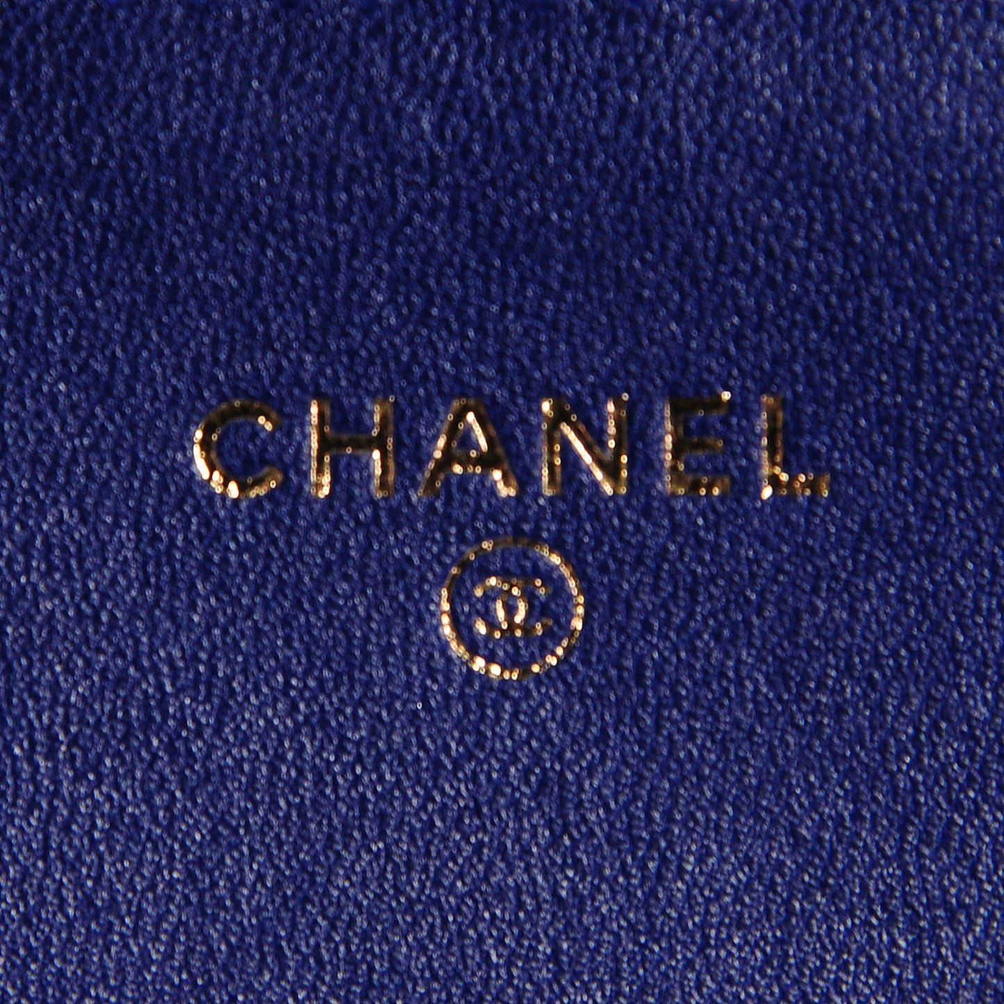 Velvet Quilted Clutch With Chain Blue