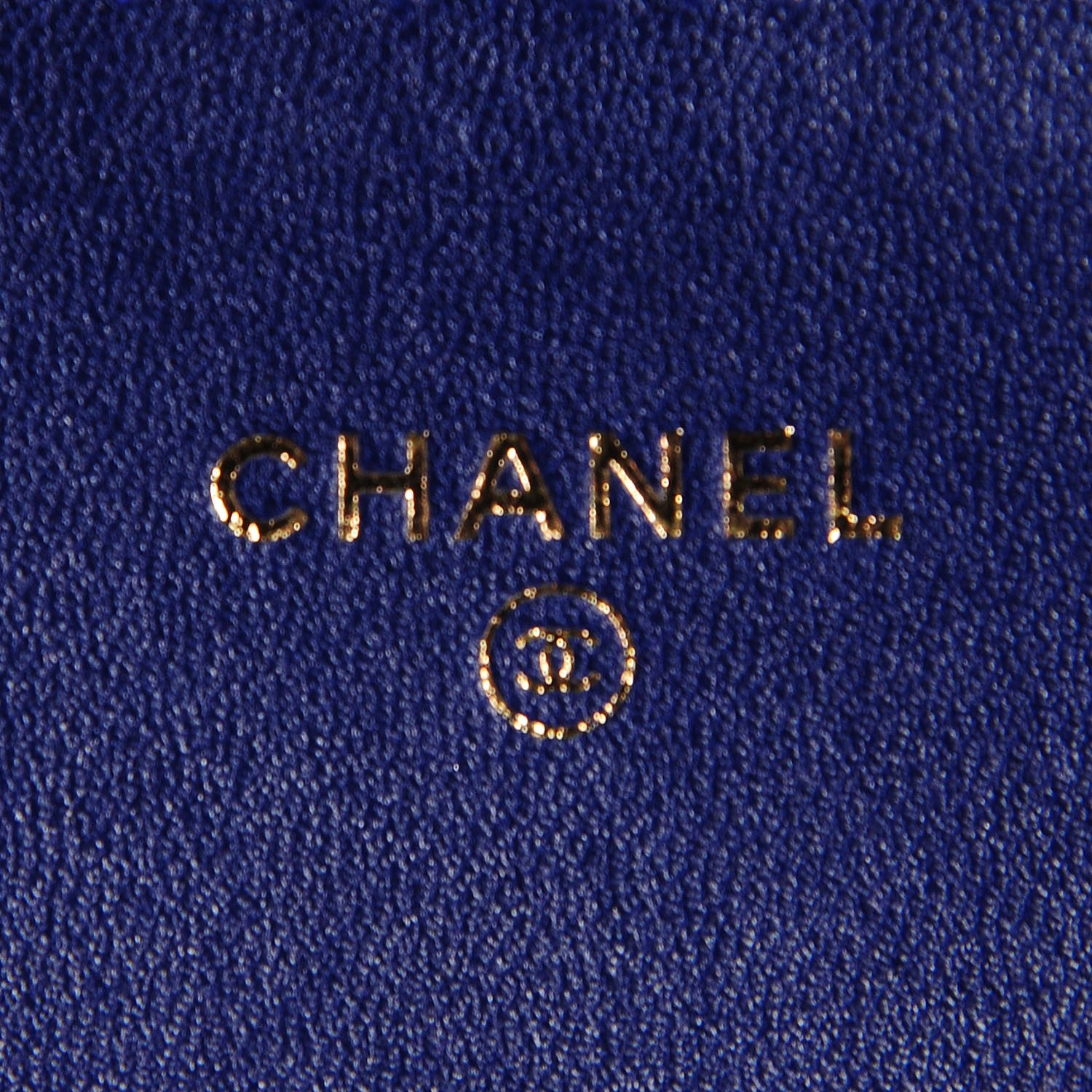 Chanel Velvet Quilted Clutch With Chain Blue 7 of 8