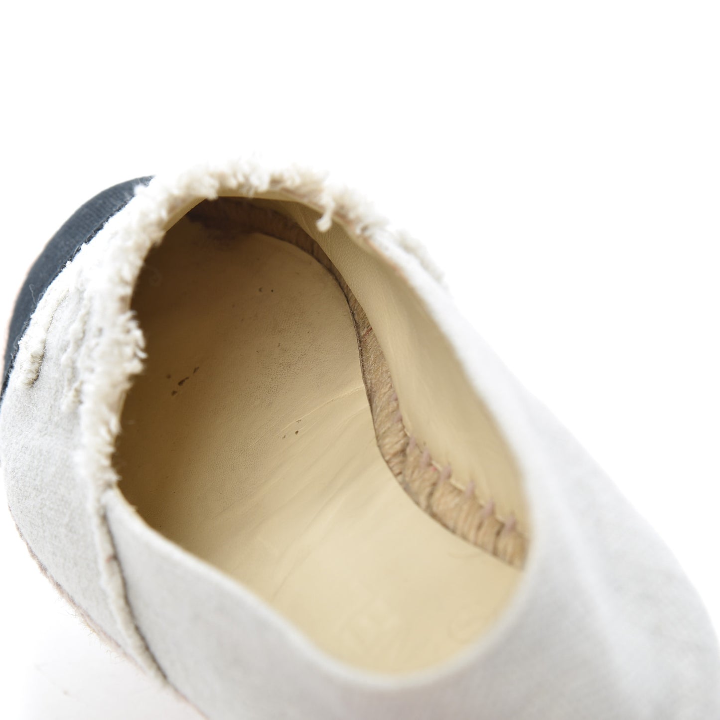 Linen CC Espadrilles 39 Beige Black