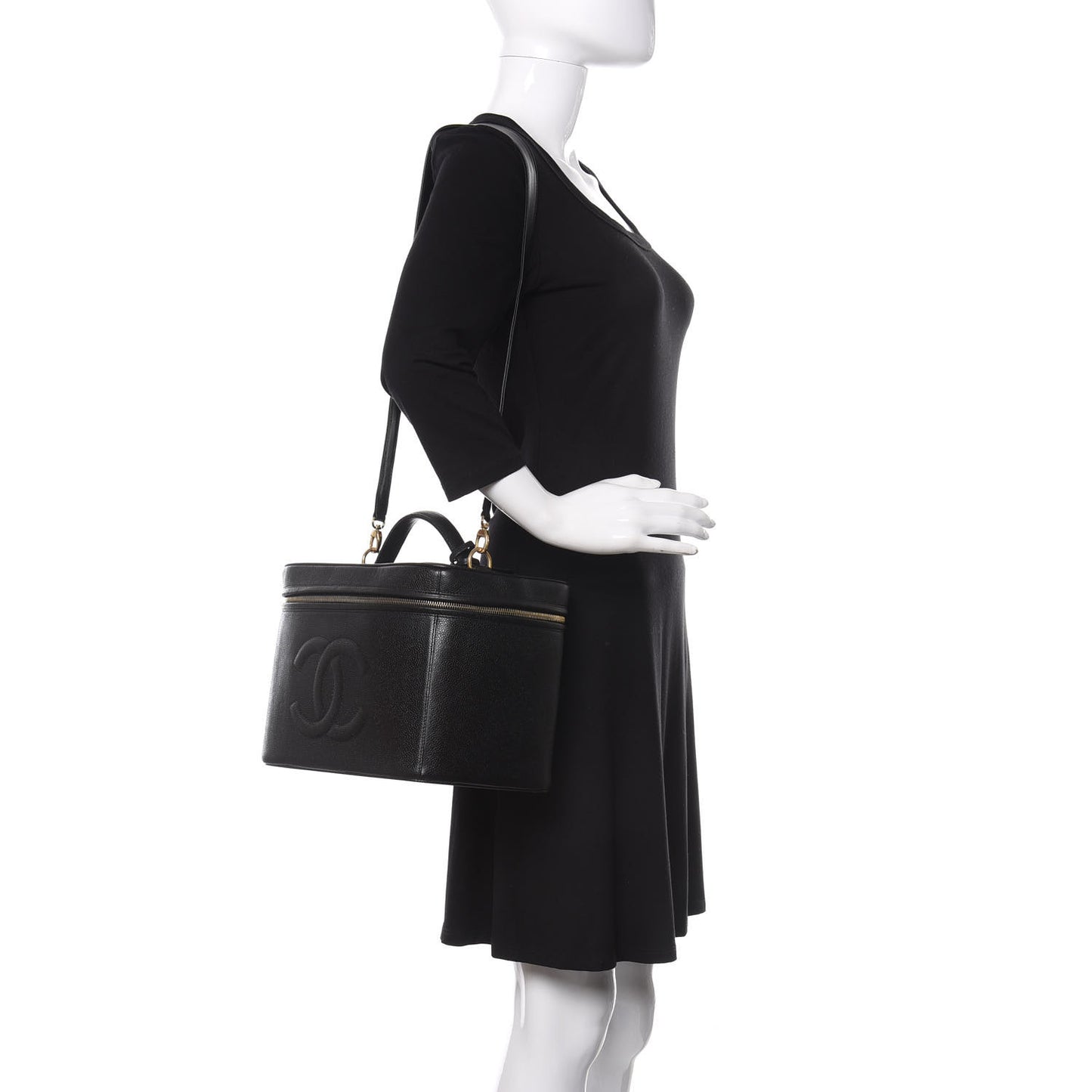 Caviar CC Vanity Train Case Black