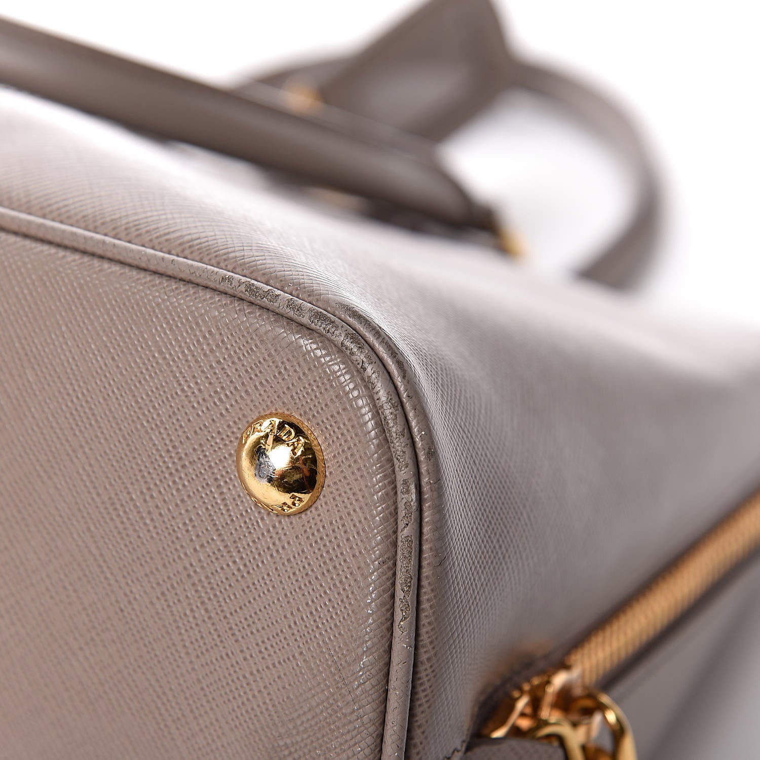 Prada Saffiano Lux Bi-Color Promenade Tote Argilla Pomice 14 of 15