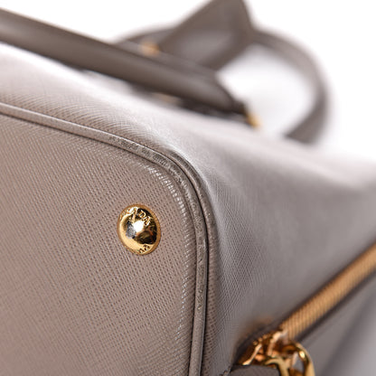 Prada Saffiano Lux Bi-Color Promenade Tote Argilla Pomice 14 of 15