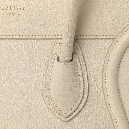 Celine Goatskin Micro Luggage White 16 of 21