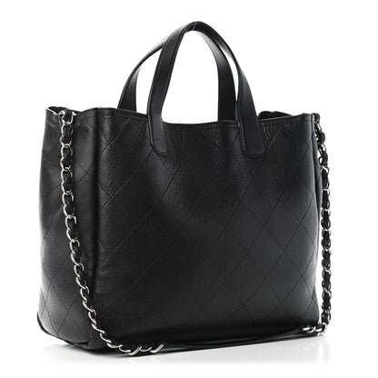 Chanel Caviar Stitched Medium Lady Coco Shopping Tote Black 2 of 5