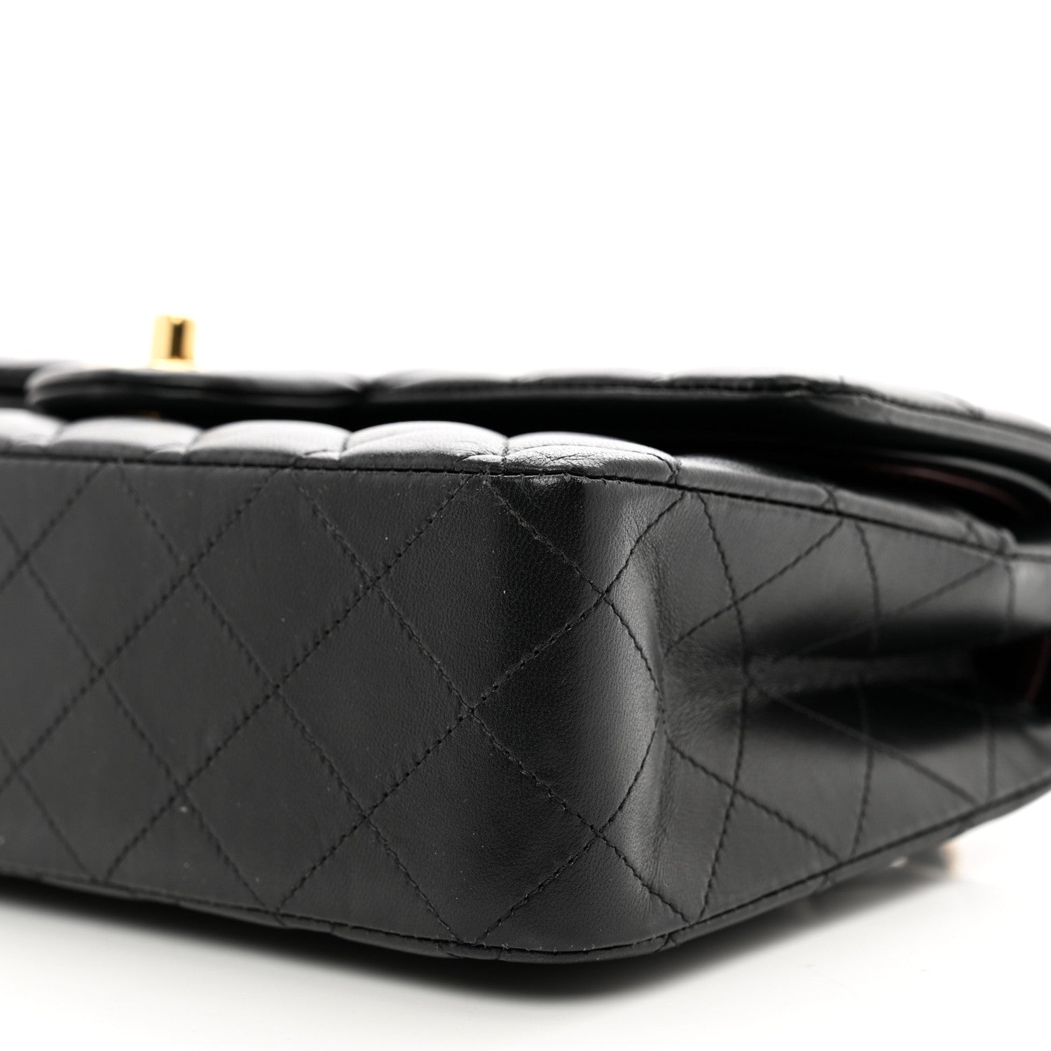 Chanel Lambskin Quilted Medium Double Flap Black 10 of 12