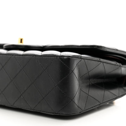 Chanel Lambskin Quilted Medium Double Flap Black 10 of 12