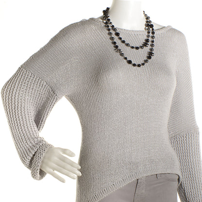 Chanel Ruthenium Pearl Beaded CC Long Necklace Black 2 of 6