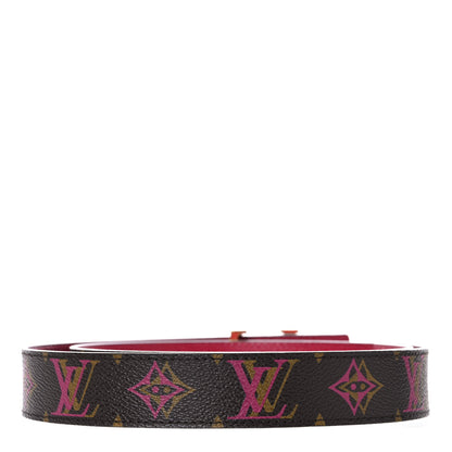 Louis Vuitton Monogram 30mm LV Initiales Reversible Belt 80 32 Fuchsia 2 of 6