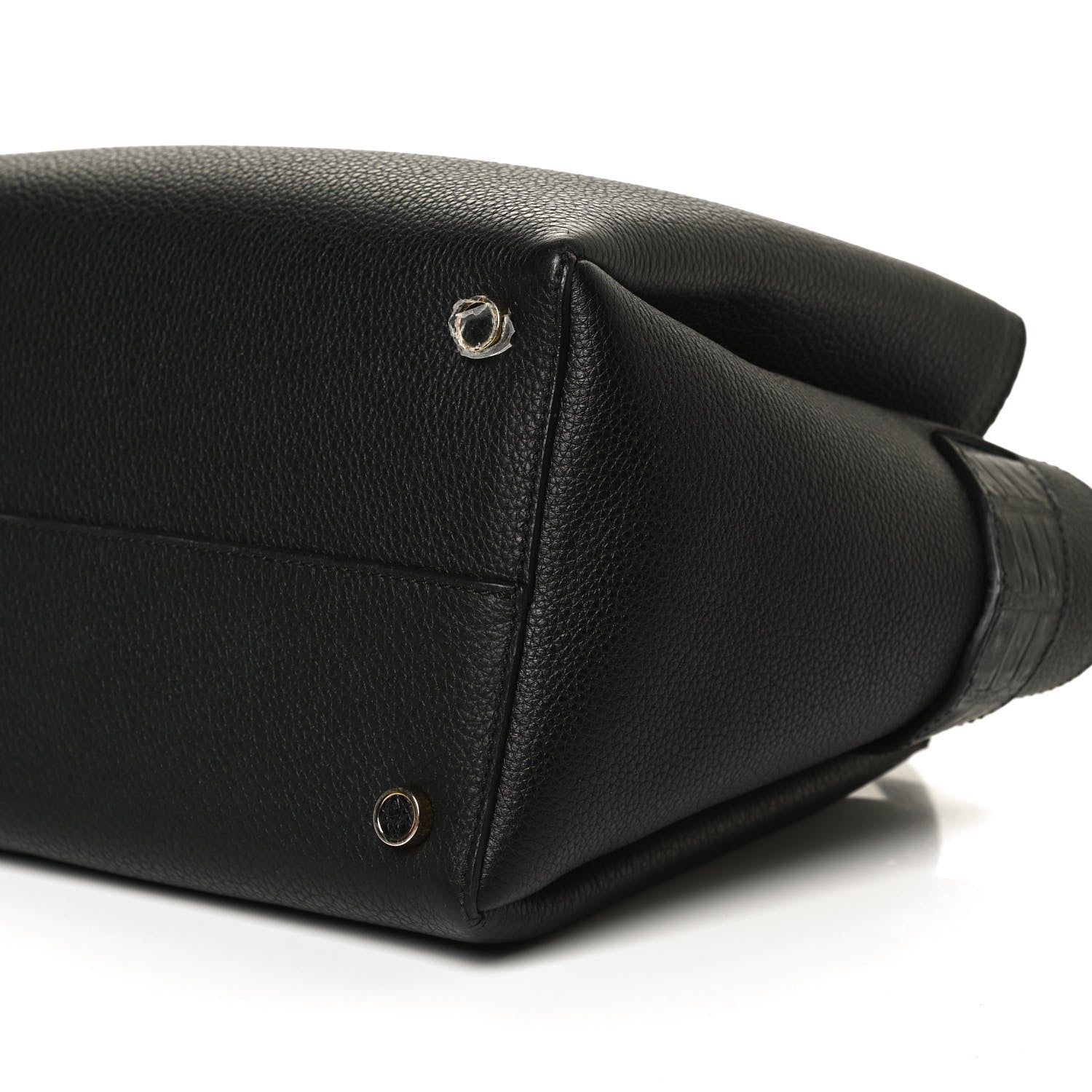 Nancy Gonzalez Calfskin Crocodile Cristie Satchel Black 11 of 12