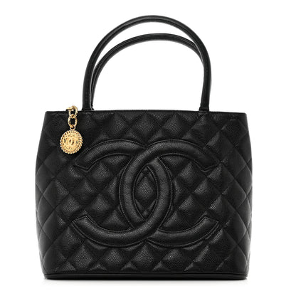 Chanel Caviar Quilted Medallion Tote Black 1 of 11