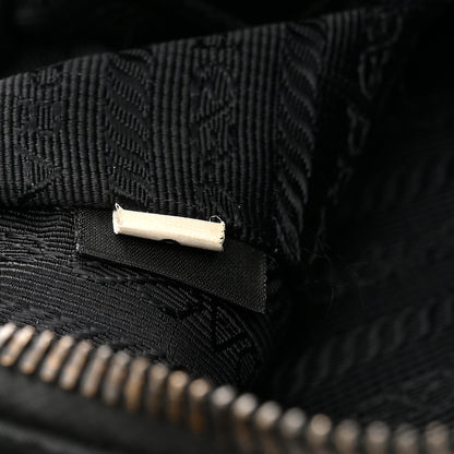 Prada Re-Nylon Saffiano Pocket Zippered Shoulder Bag Black 7 of 13