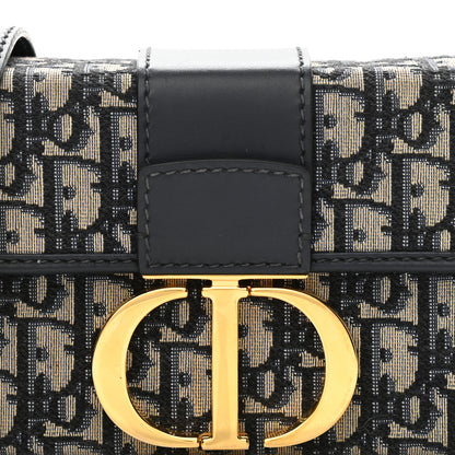 Christian Dior Oblique 30 Montaigne Box Bag Blue 6 of 6