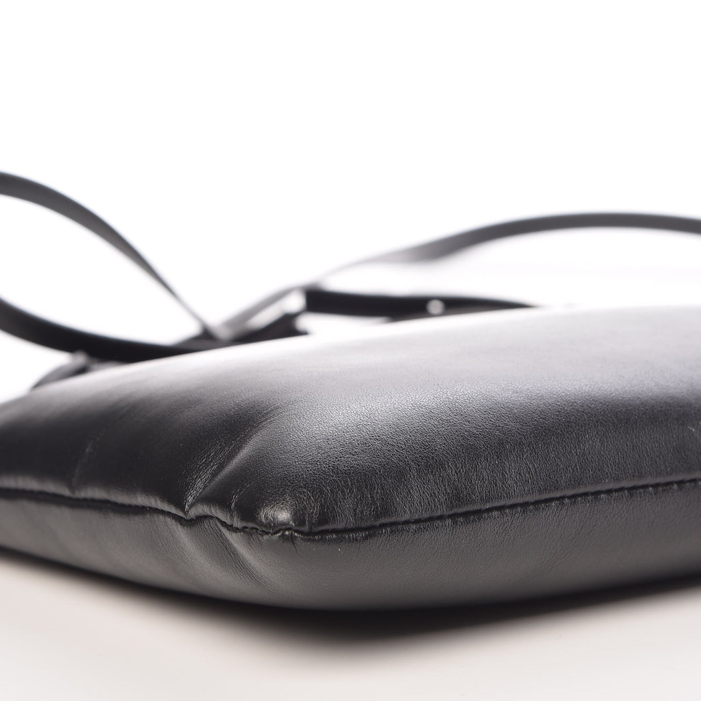 Calfskin Teen Monogram Crossbody Bag Black