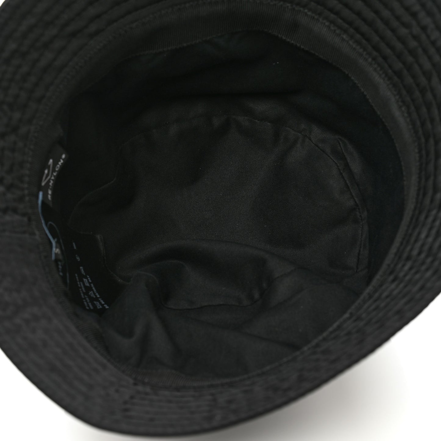 Re-Nylon Metal Triangle Logo Womens Bucket Hat S Black