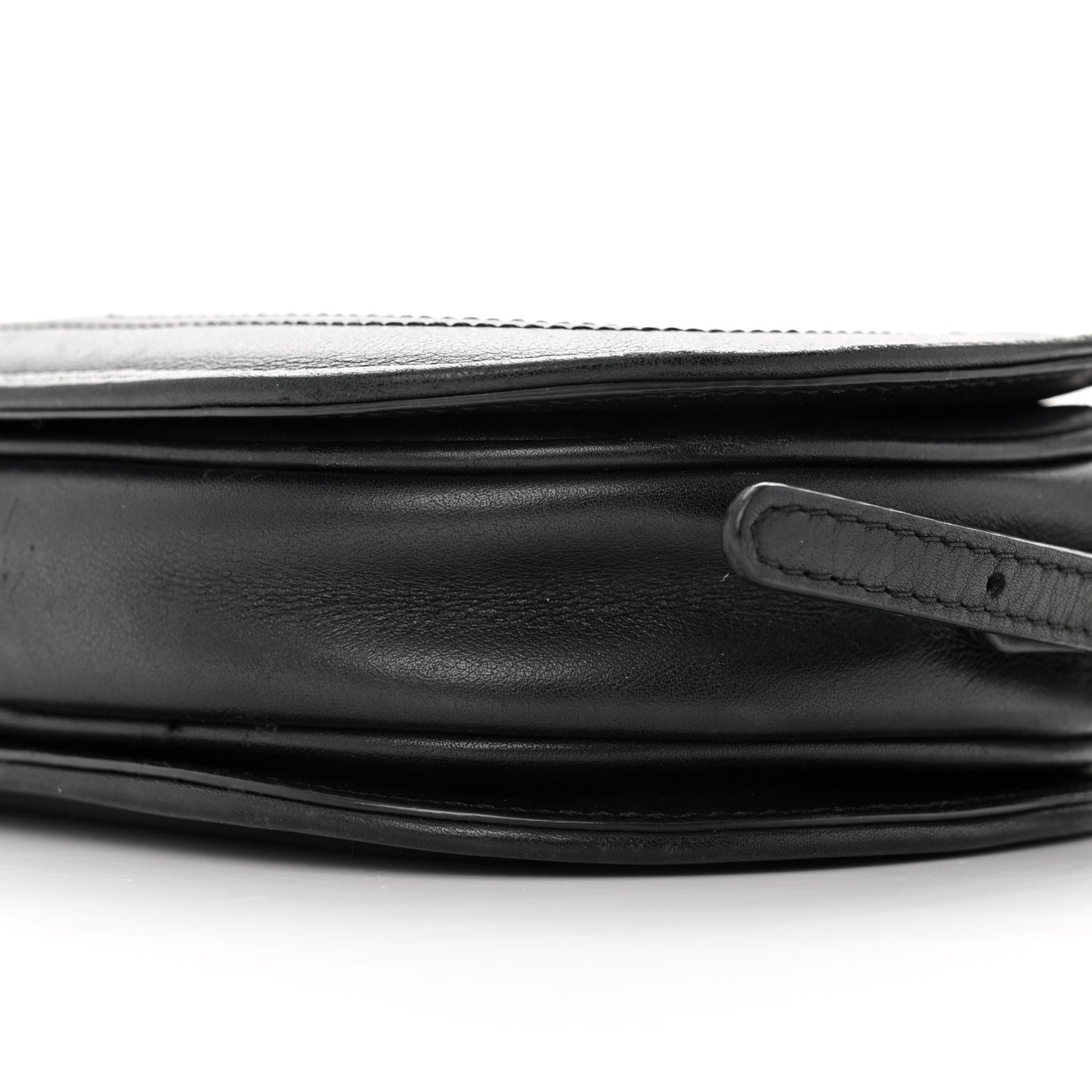 Calfskin Small Logo Go Crossbody Bag Black