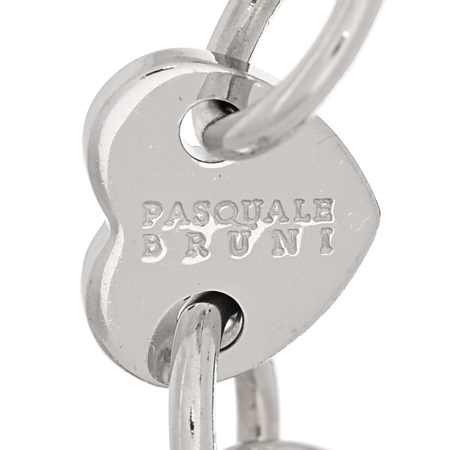 18K White Gold Diamond Blue Sapphire 5 Charm Bracelet